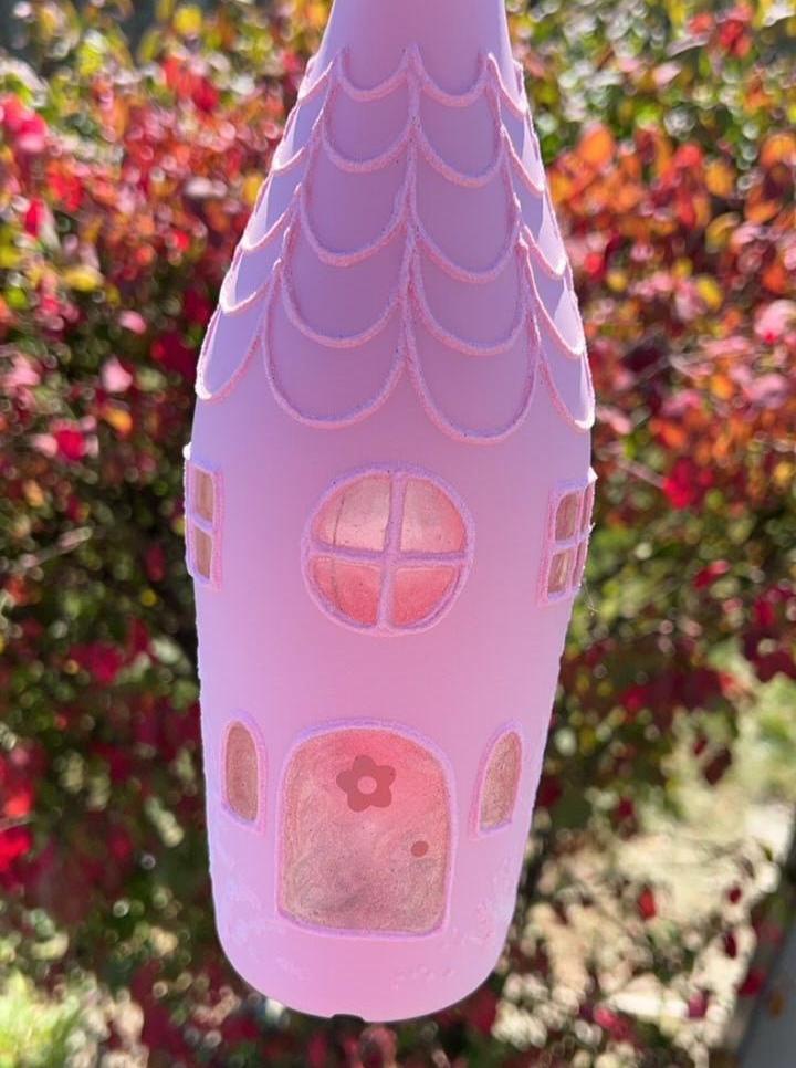 Wine Pink Gingerbread Lantern