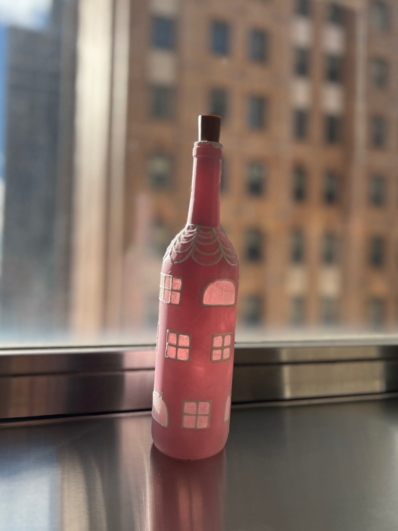 Wine Pink Gingerbread Lantern