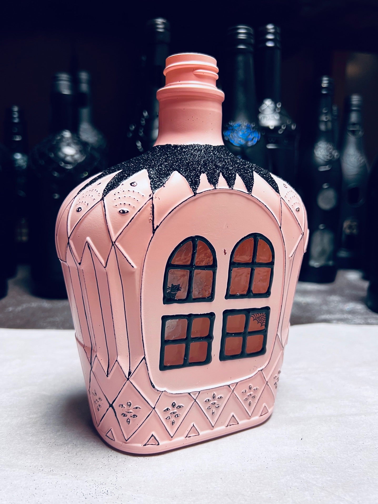 Custom Pink Halloween Lantern