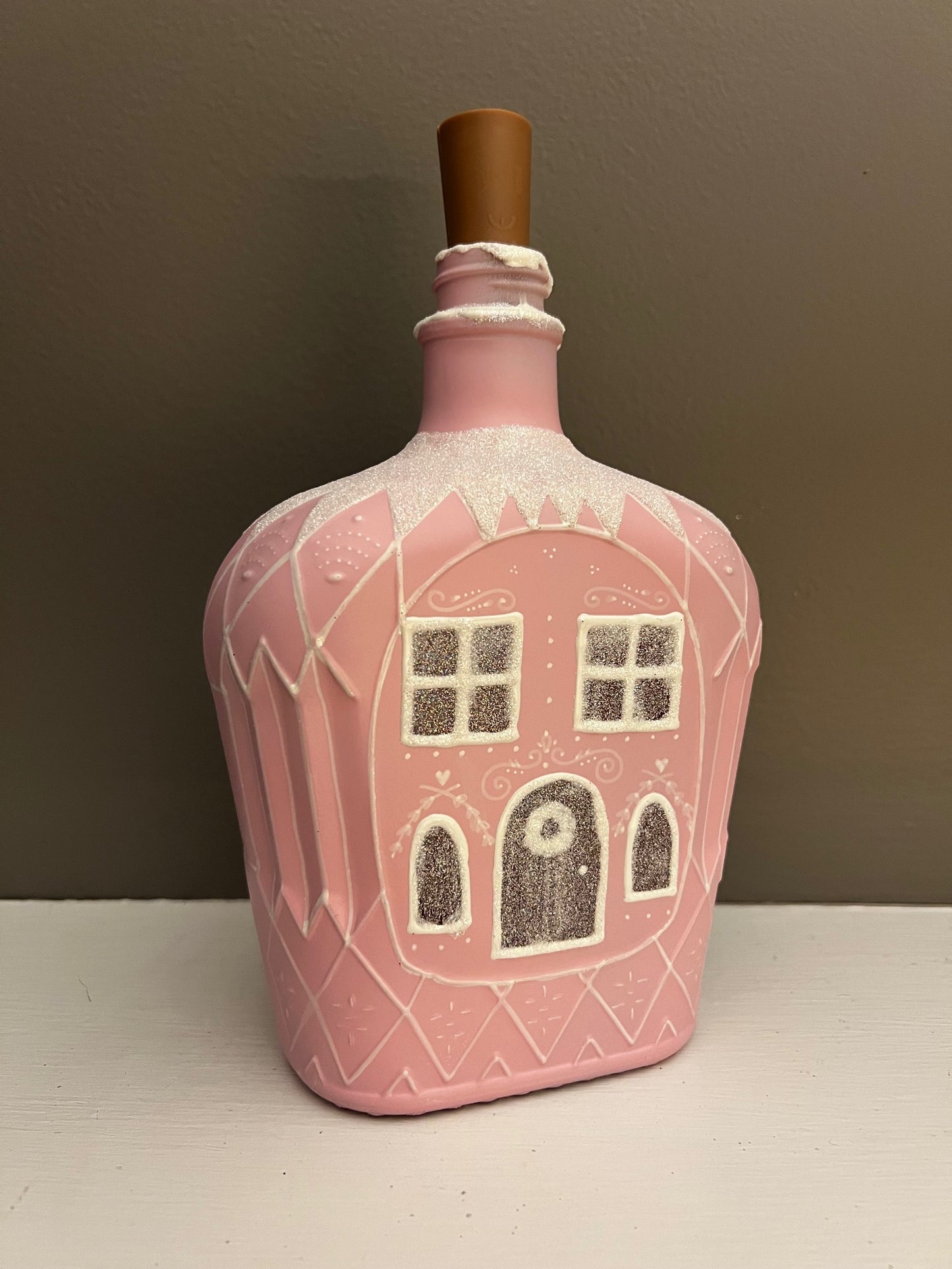 Whiskey Pink Gingerbread Lantern