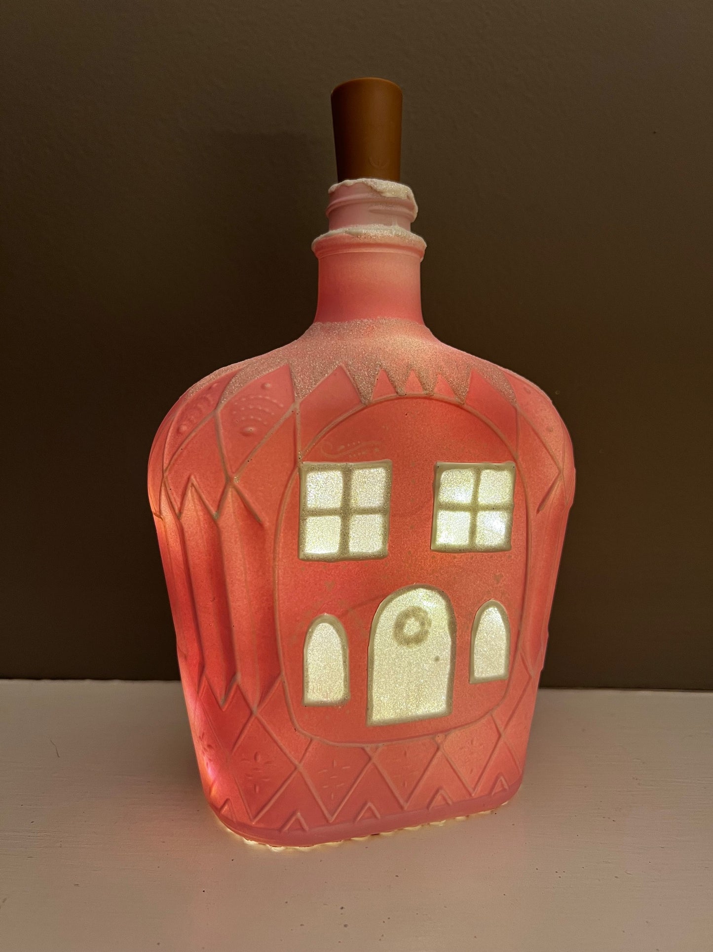 Whiskey Pink Gingerbread Lantern