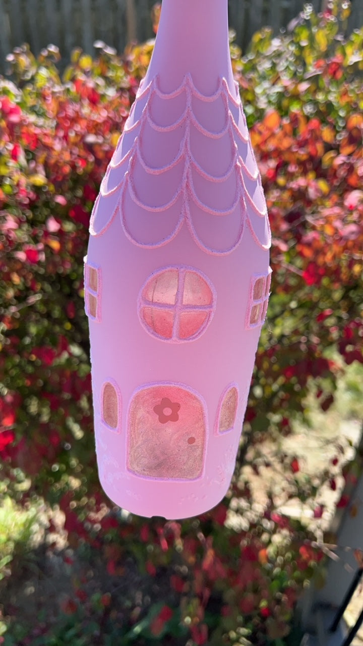 Custom Pink Gingerbread Lantern