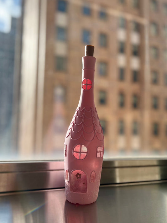 Custom Pink Gingerbread Lantern