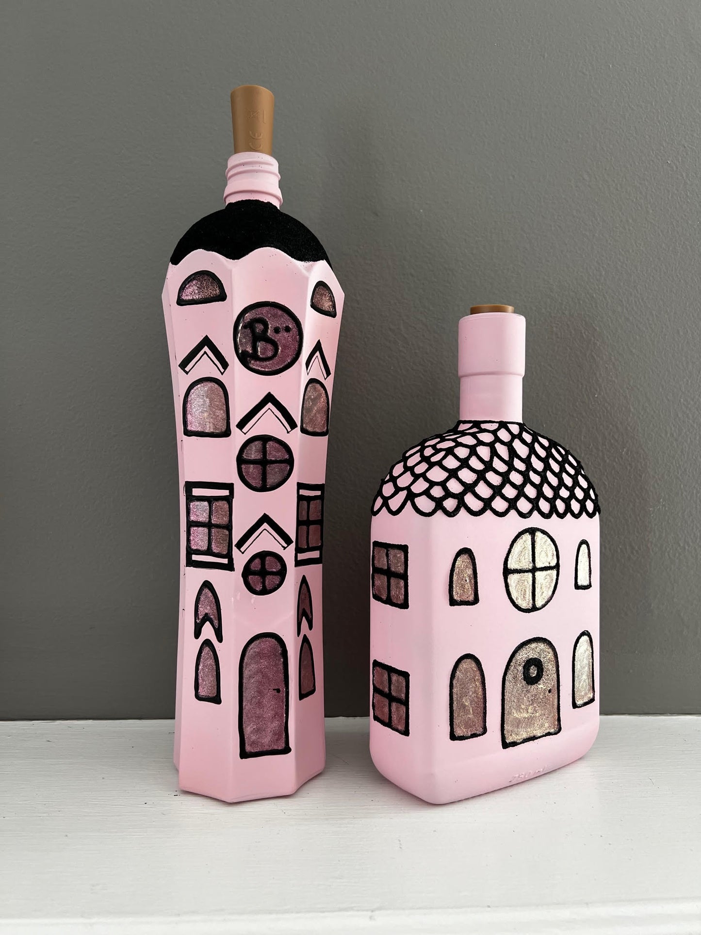 Whiskey Pink Halloween Lantern