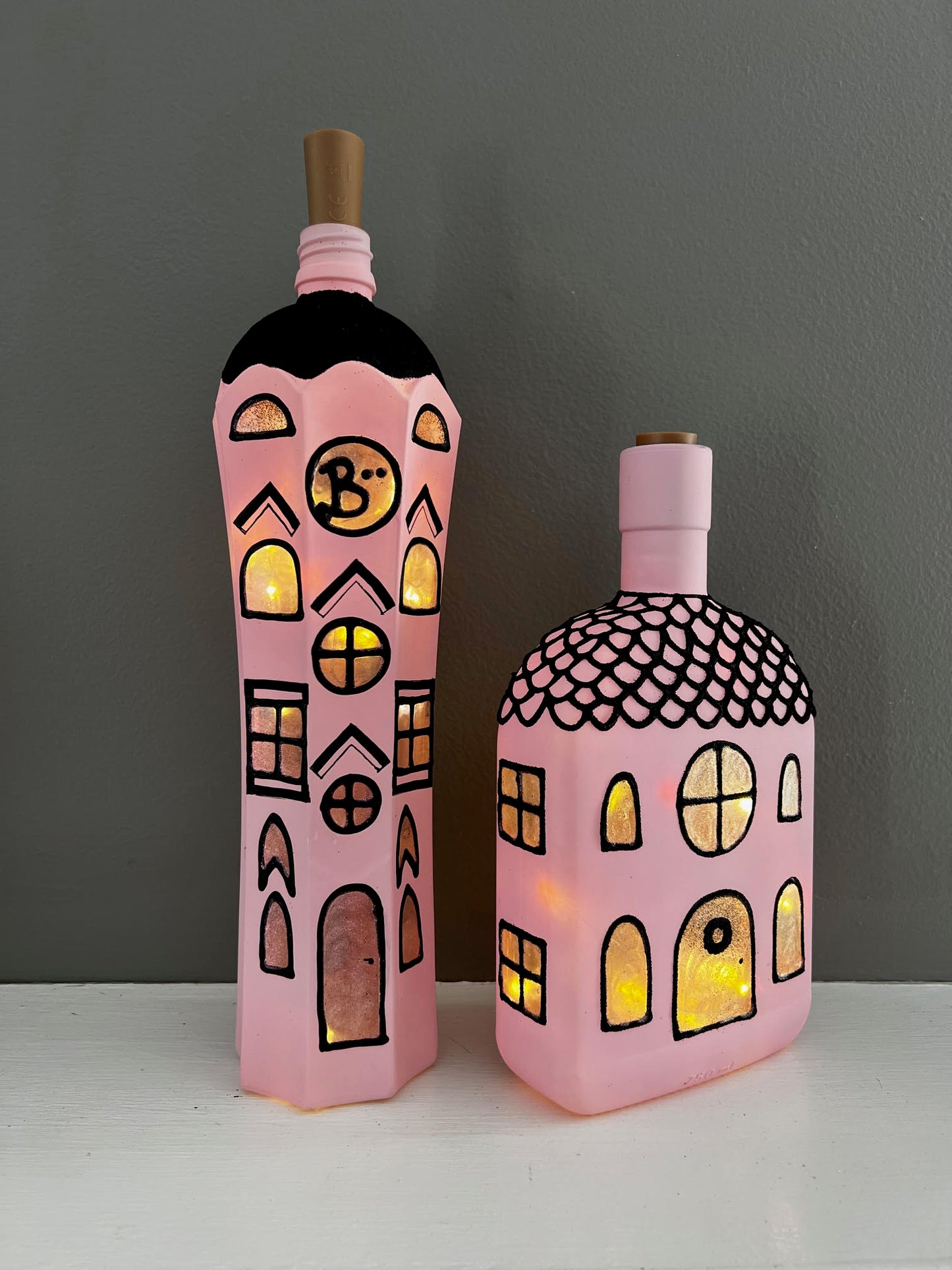 Whiskey Pink Halloween Lantern